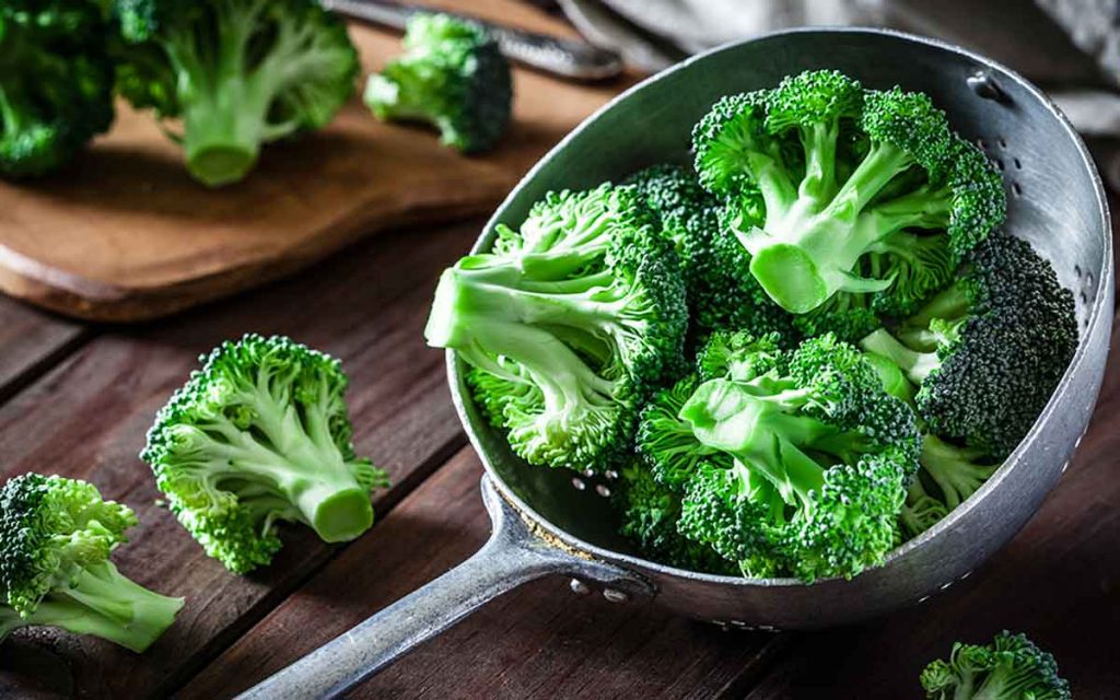 Cup of broccoli helping prevent hearing loss.