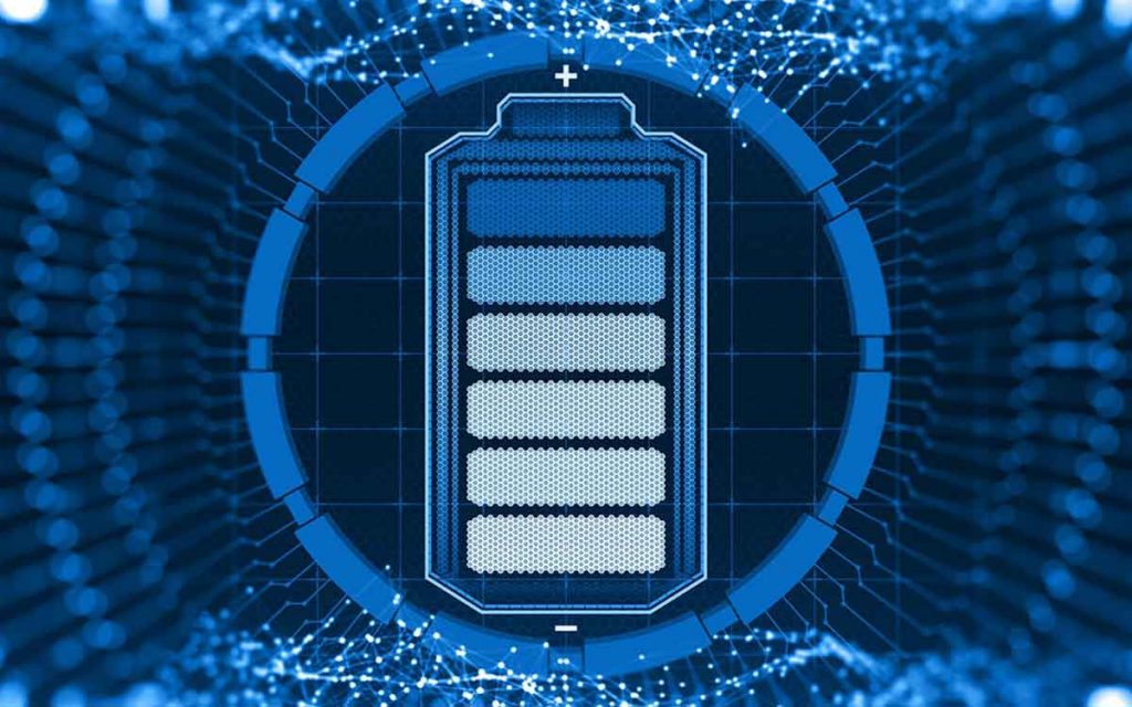 Image of a rechargeable battery.