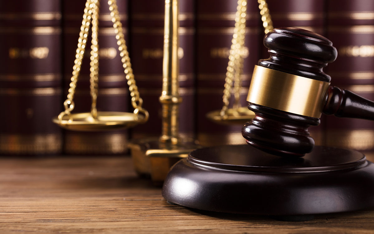 Hammer and gavel representing legislation.